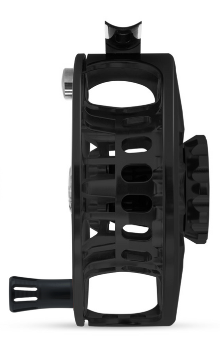 Abel SDS 7/8 Ported Fly Reel - Black Grateful Dead - Black Handle