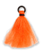 Loon Bulk Assorted Tip Toppers high-visibility blaze orange yarn strike indicator with a black rubber O-ring