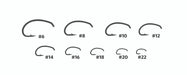 Umpqua U-Series U202 high carbon steel curved nymph hooks assortment