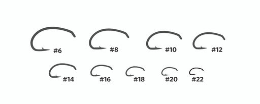 Umpqua U-Series U202 high carbon steel curved nymph hooks assortment