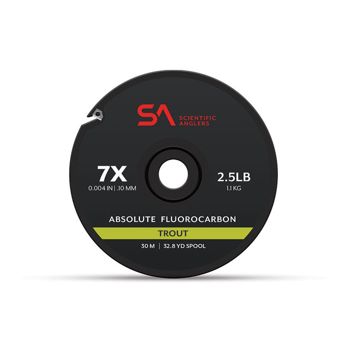 Scientific Anglers Absolute Fluorocarbon Trout Tippet Assortment 4x, 5x, 6x