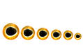 Fulling Mill gold 3D epoxy eyes for predator and saltwater streamer flies