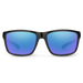 Suncloud Mayor polarized sunglasses in black frame with blue mirror lenses.