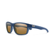 Suncloud Mayor polarized sunglasses in matte crystal denim frame with brown lenses.
