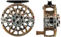 Abel SDF ported fly reel 4/5 in hand-painted Native Brown Trout finish front view