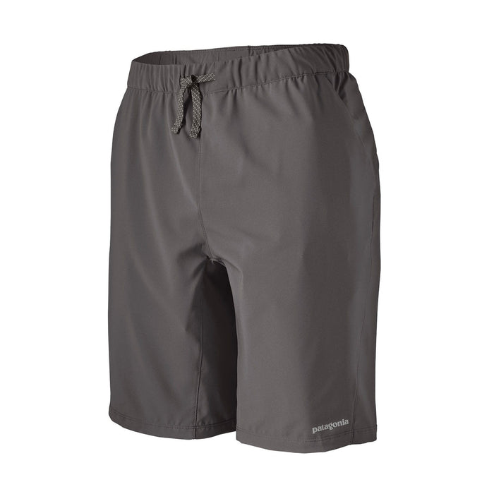 Patagonia Mens Terrebonne Shorts in Forge Grey technical hiking and trail running shorts front view