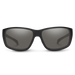 Suncloud Milestone polarized sunglasses in matte black frame with gray lenses.