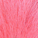A close-up view of Hareline Pastel Northern Bucktail in Pastel Red #310, highlighting a dense patch of natural deer tail hair in a soft, vibrant pastel pinkish-red hue.