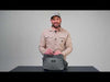 Video review demonstrating how to mount and use the Umpqua LINK GearDock Single magnetic tool holder on a pack.