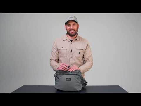 Video review demonstrating how to mount and use the Umpqua LINK GearDock Single magnetic tool holder on a pack.