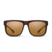 Suncloud Quiver polarized sunglasses in matte burnished brown frame with brown lenses.