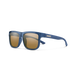 Suncloud Quiver polarized sunglasses in matte crystal denim frame with brown lenses.