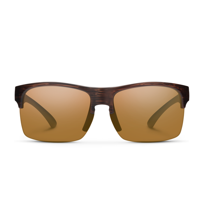 Suncloud Rambler Lite polarized sunglasses in matte burnished brown frame with brown lenses.