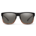 Suncloud Rambler polarized sunglasses in black tortoise fade frame with gray lenses.