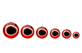Fulling Mill 3D holographic red epoxy eyes with horizontal baitfish pupil