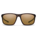 Suncloud Respek polarized sunglasses in matte burnished brown frame with brown lenses.