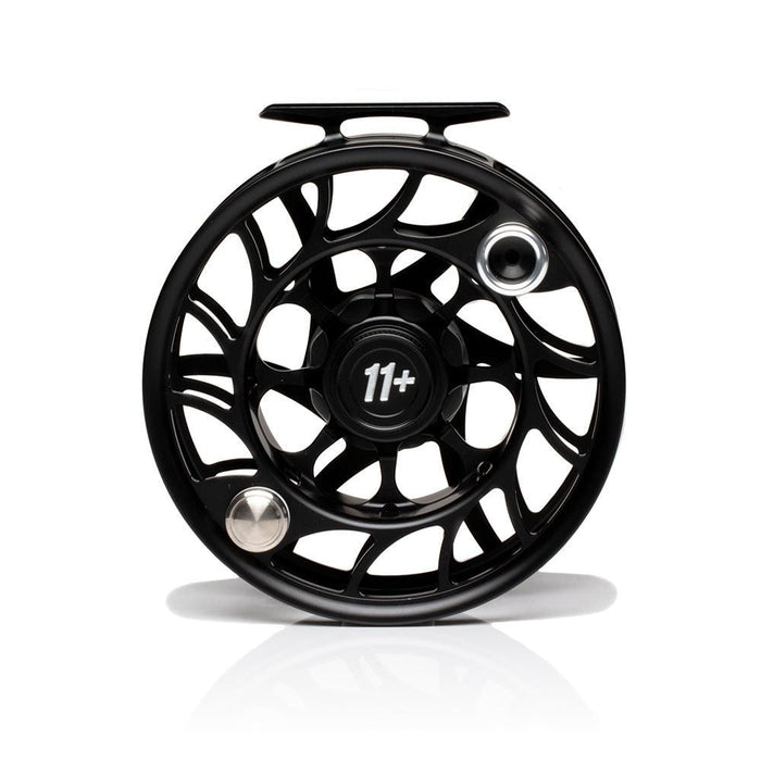 Hatch Iconic 11 Plus Large Arbor Fly Reel - Black/Silver