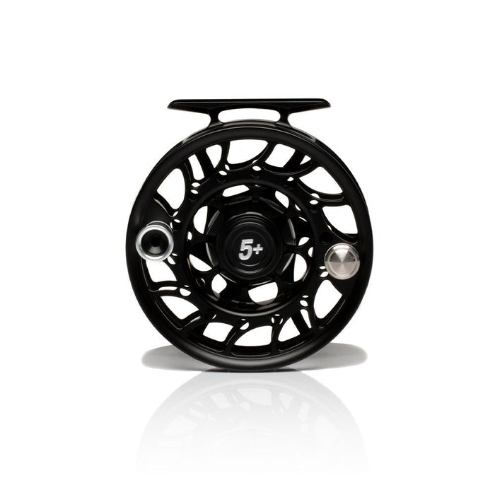 Hatch Iconic 5 Plus Mid Arbor Fly Reel - Black/Silver