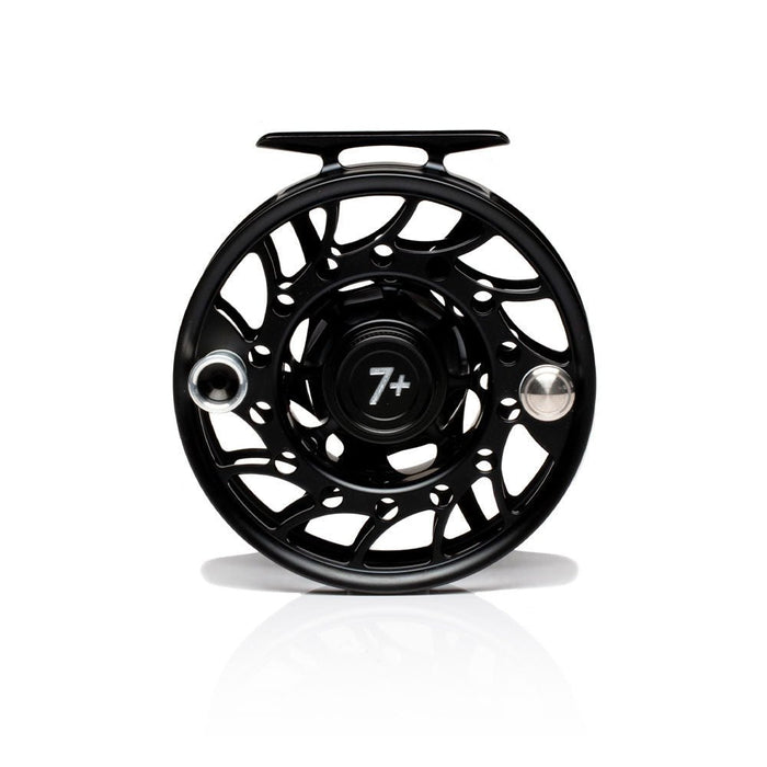 Hatch Iconic 7 Plus Mid Arbor Fly Reel - Black/Silver