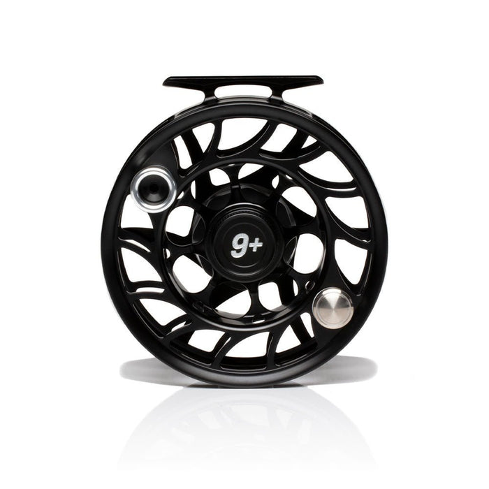 Hatch Iconic 9 Plus Large Arbor Fly Reel - Black/Silver