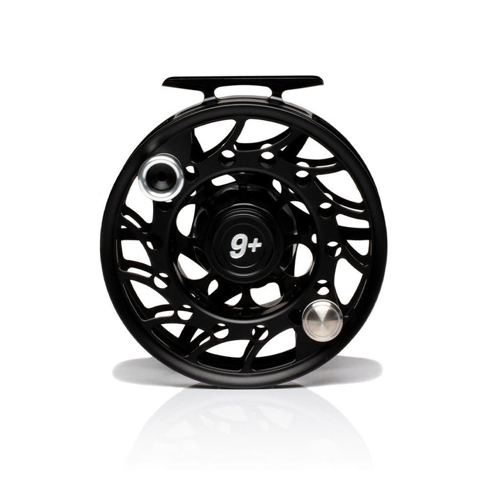 Hatch Iconic 9 Plus Mid Arbor Fly Reel - Black/Silver