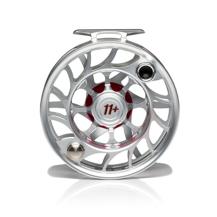 Hatch Iconic 11 Plus Large Arbor Fly Reel - Clear/Red