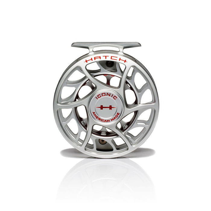 Hatch Iconic Reel Clear/Red 5+ Large Arbor