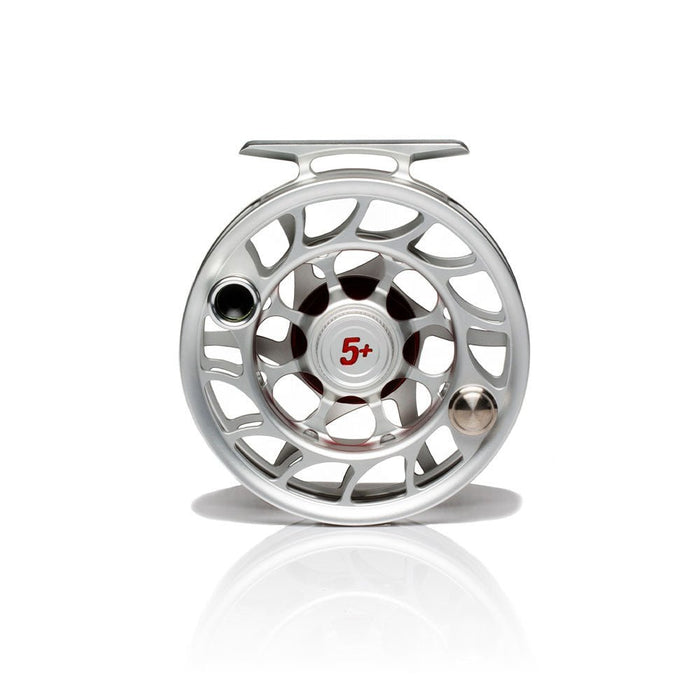 Hatch Iconic 5 Plus Large Arbor Fly Reel - Clear/Red