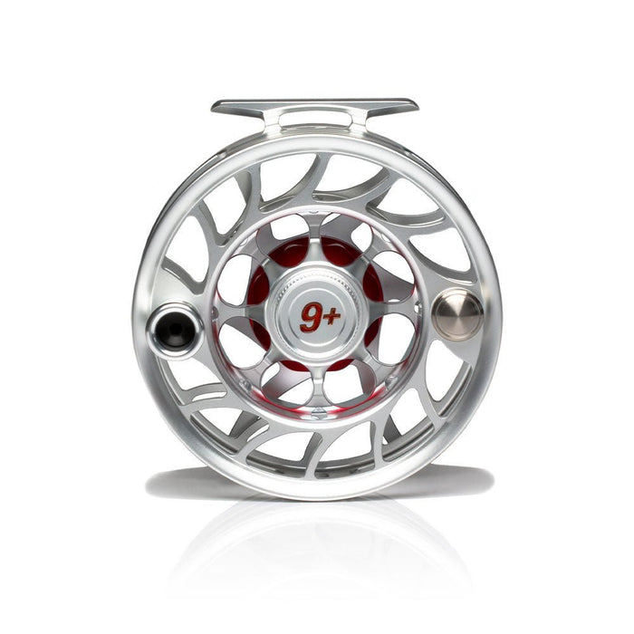 Hatch Iconic 9 Plus Large Arbor Fly Reel - Clear/Red