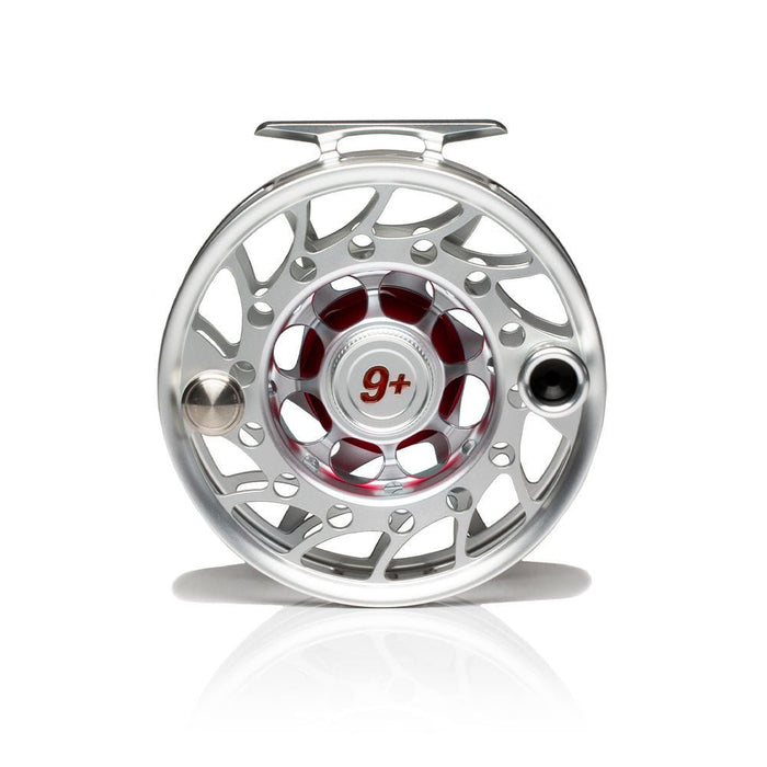 Hatch Iconic 9 Plus Mid Arbor Fly Reel - Clear/Red