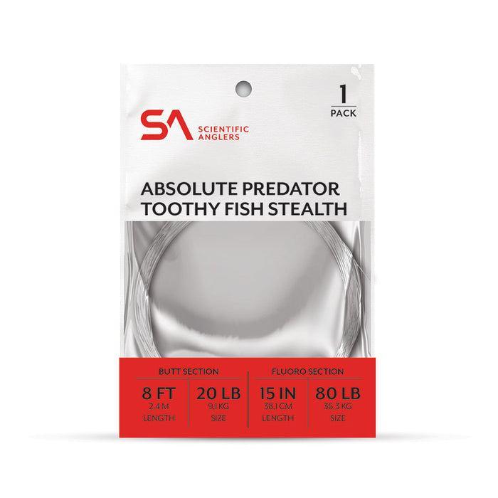 SA - Absolute Predator Toothy Fish Stealth - 20lb / 80lb Wire - 1 Pack Leader
