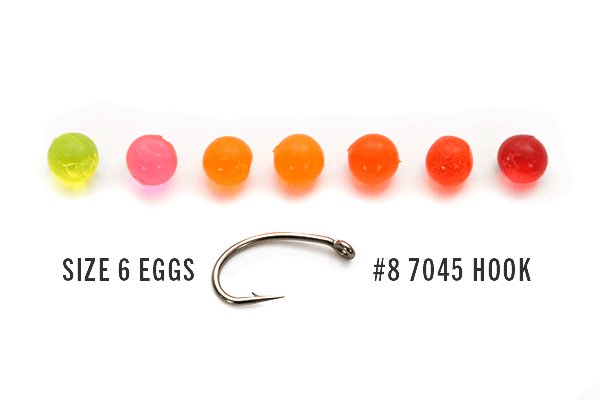 Translucent salmon egg clusters for clearwater fishing