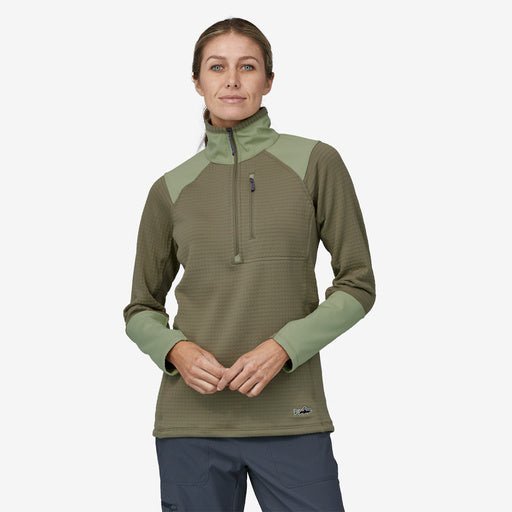 Patagonia - W's L/S R1 Fitz Roy Trout 1/4 Zip